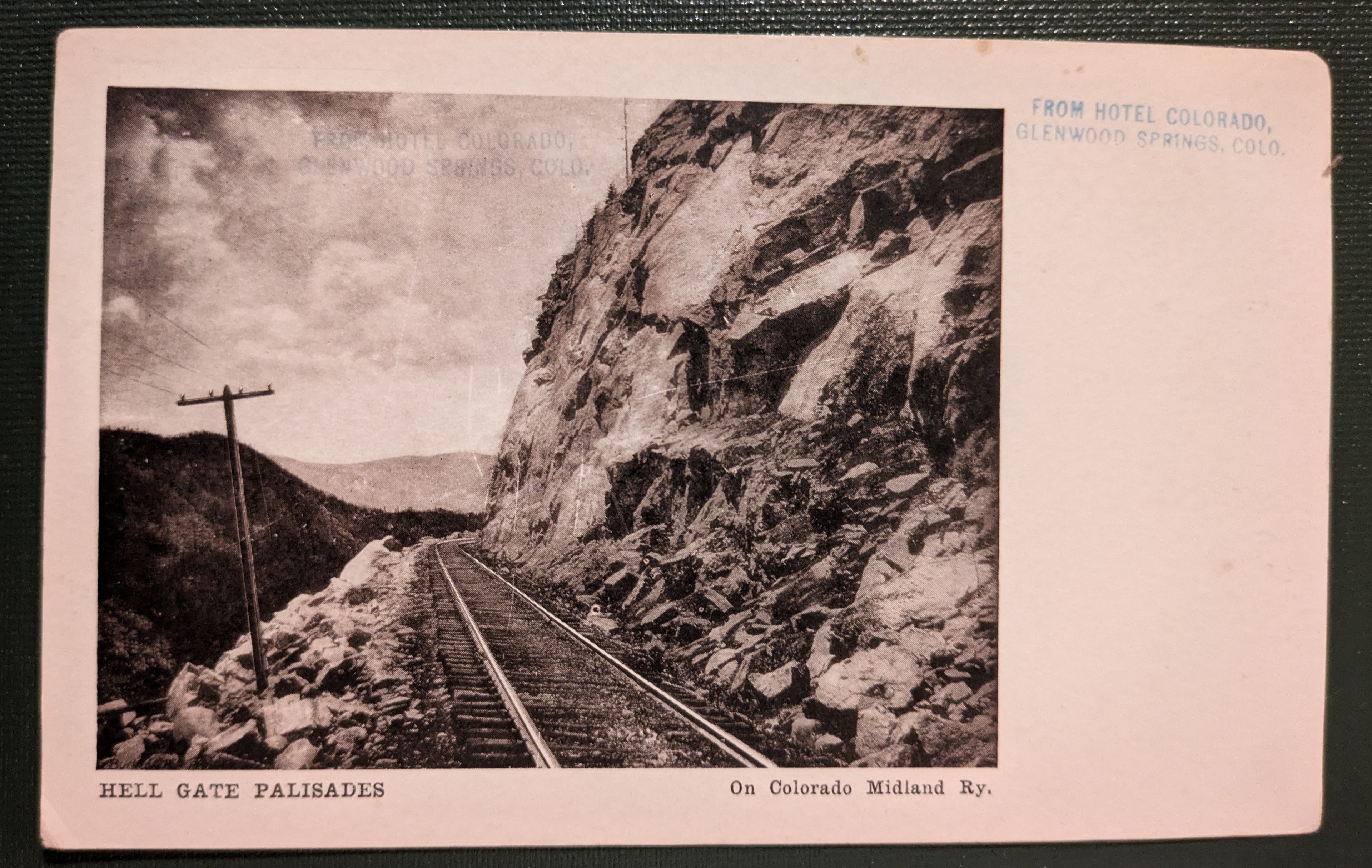 1905-06 Unused Hell Gate Palisades Railroad Postcard Sepia