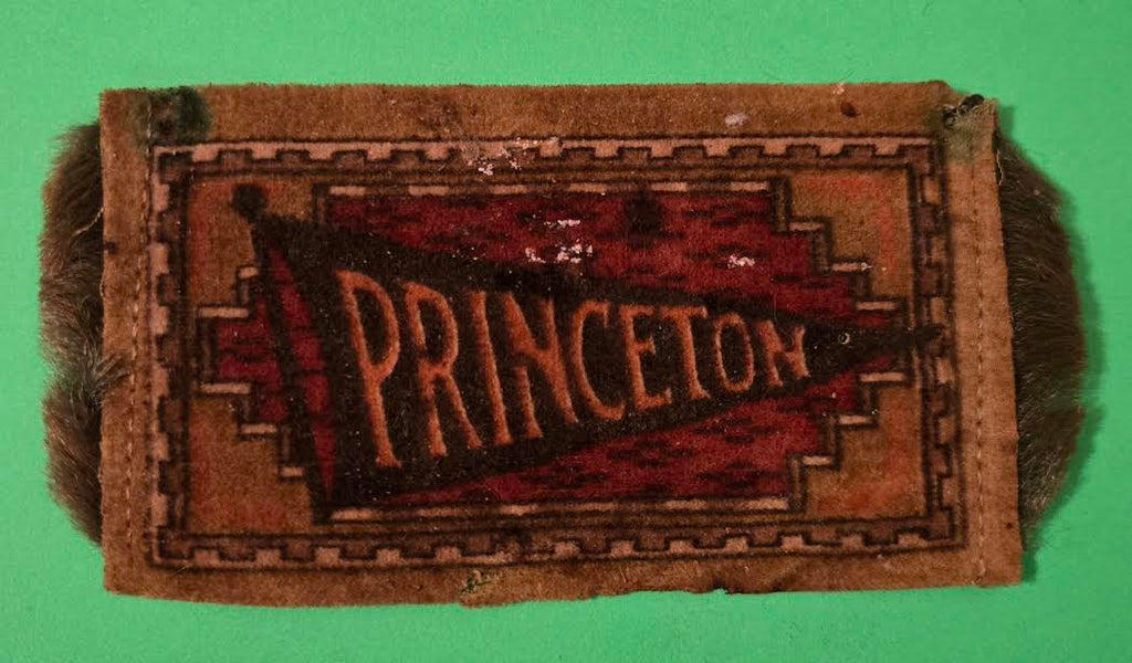 c1910 Princeton University New Jersey Silk Tobacco Banner