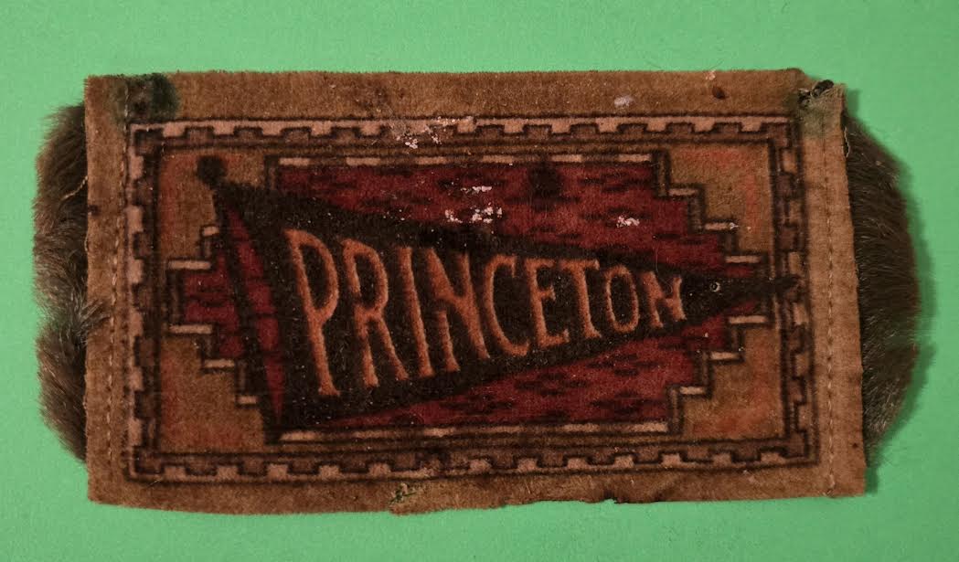c1910 Princeton University New Jersey Silk Tobacco Banner