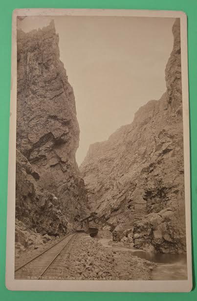 1880s-1890s Original Railroad Cabinet Card W.H. Jackson & Co. Denver CO