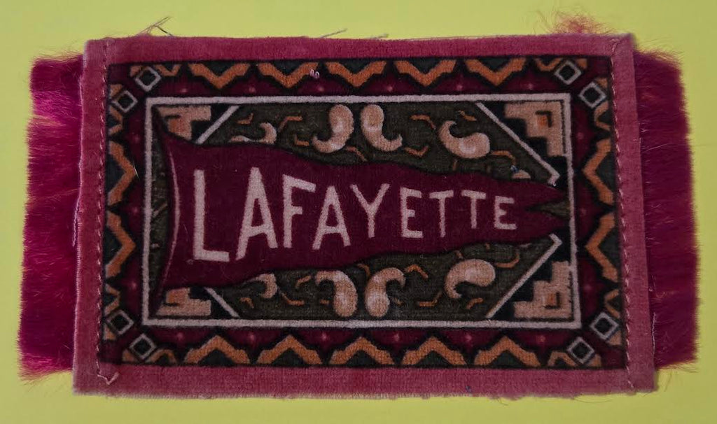 c1910 Lafayette College Easton PA Tobacco Silk Banner