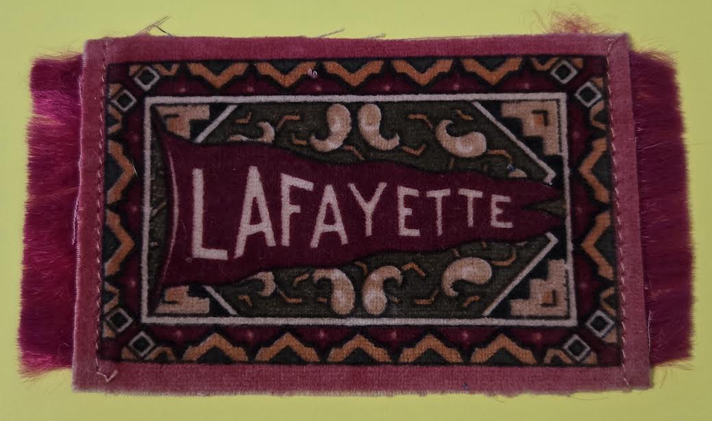 c1910 Lafayette College Easton PA Tobacco Silk Banner